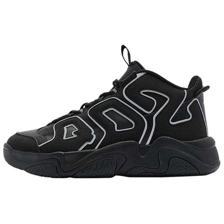 QIAODAN Synthetic Leather Slip Resistant Abrasion Resistant Slip Resistant Abrasion Resistant High top Skateboard Shoes