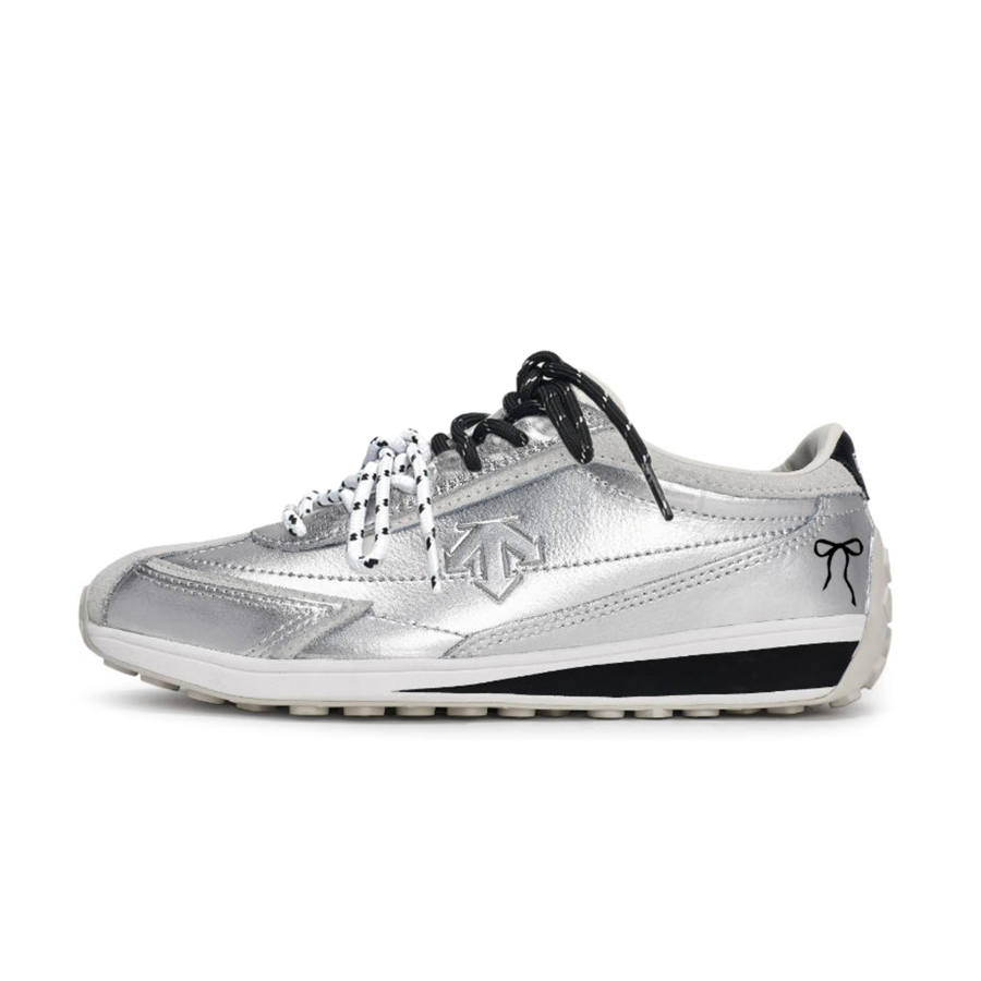 DESCENTE Cron Racer Silver Butterfly Abrasion Resistant Abrasion Resistant Low top Skateboard Shoes Unisex