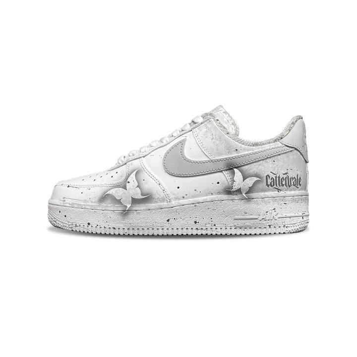 Nike Nike Air Force 1 Low top Skateboard Shoes Unisex Light Gray
