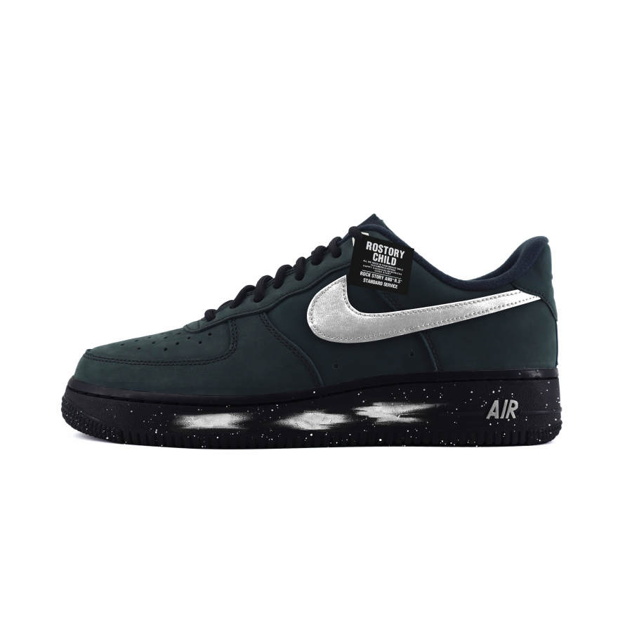 Nike Nike Air Force 1 Workboot Abrasion Resistant Abrasion Resistant Low top Skateboard Shoes Unisex Black Silver
