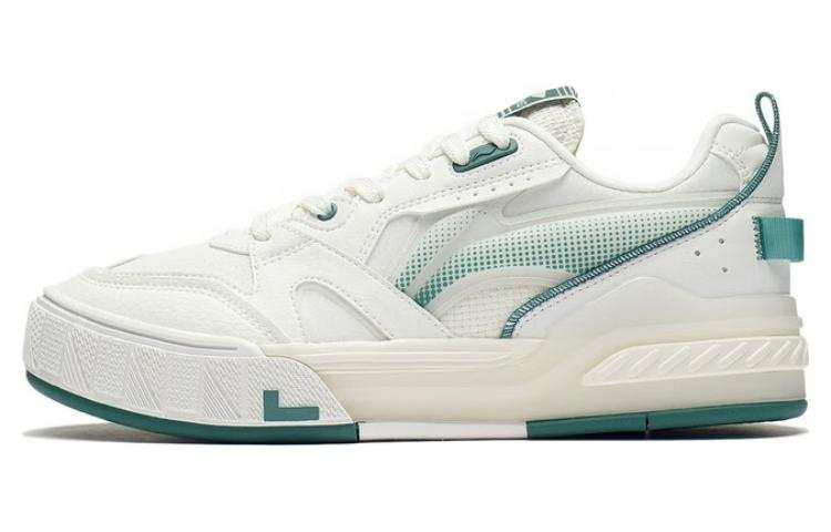 Li-Ning Li Ning Prosperous Journey Prosperous Journey Slip Resistant Thermal Low top Skateboard Shoes Men's White Green
