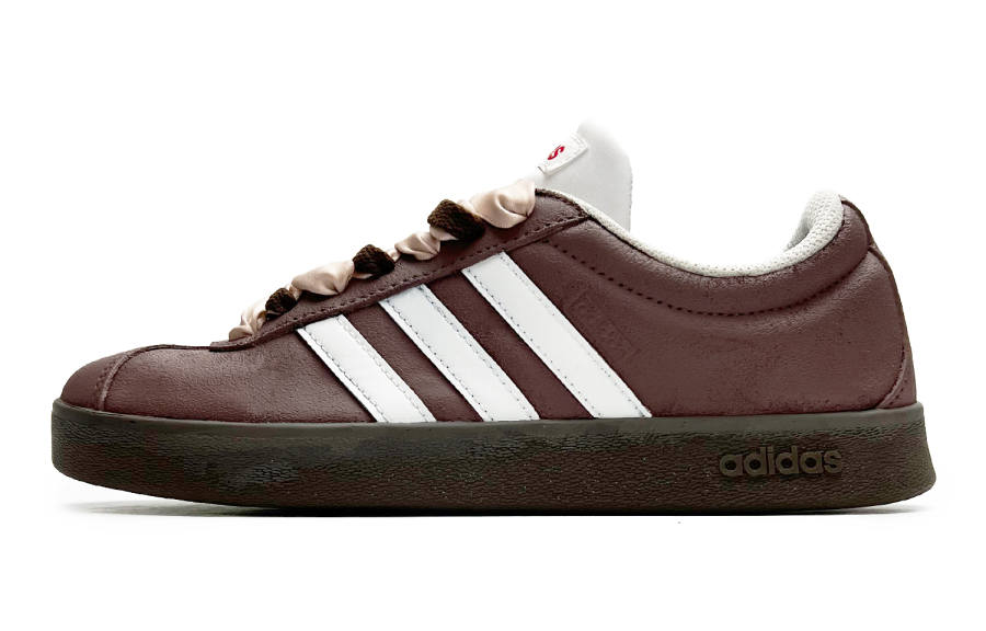 Adidas Neo VL Court 2.0 Slip Resistant Abrasion Resistant Low top Skateboard Shoes Unisex Brown