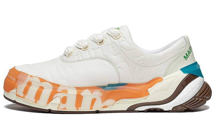 Li-Ning MARKET x Li Ning Wuji Sr Slip Resistant Abrasion Resistant Low top Skateboard Shoes Men's Ivory