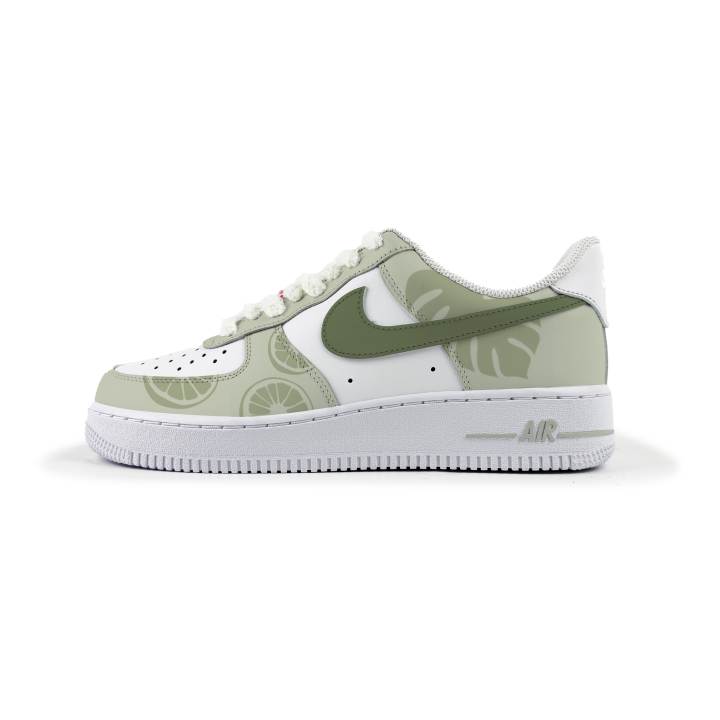 Nike Nike Air Force 1 Bamboo Patch Slip Resistant Slip Resistant Low top Skateboard Shoes Women's White Green
