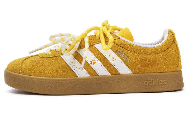 Adidas Adidas Vl Court Classic Low top Skateboard Shoes Unisex Yellow