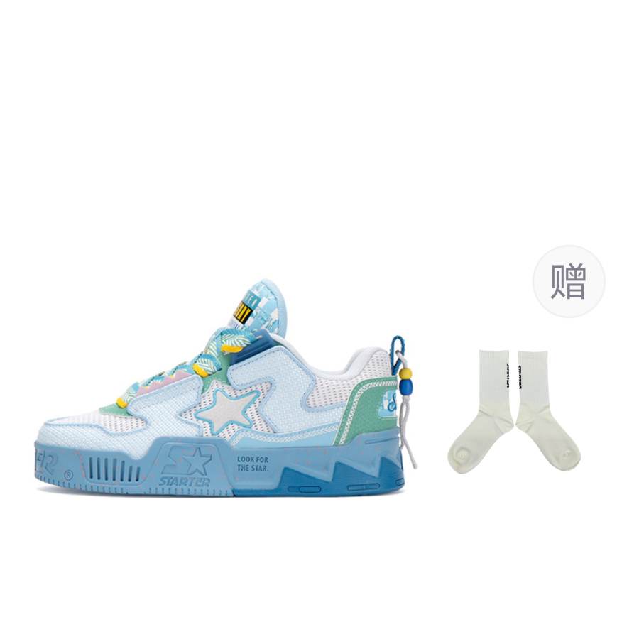 STARTER STARTER Vol 90s Low top Skateboard Shoes Unisex Light Blue