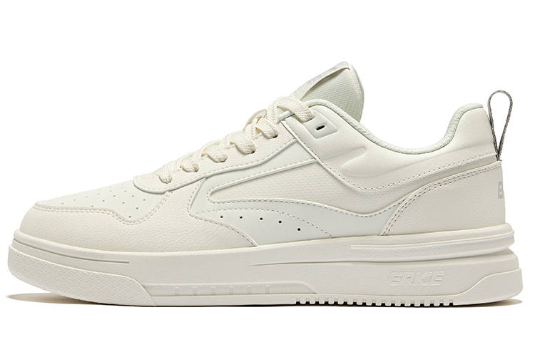 Erke Cool Play 2.0 Slip Resistant Abrasion Resistant Low top Skateboard Shoes Men's Microcrystal White