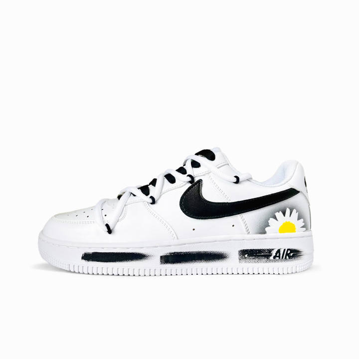 Nike Nike Air Force 1 Low top Skateboard Shoes Unisex Black White