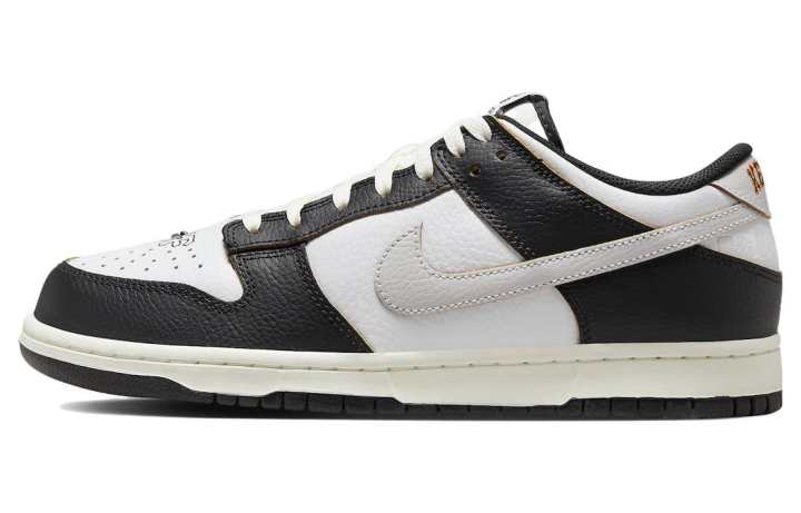 Nike Nike x HUF Dunk SB Low top Skateboard Shoes Unisex Black White