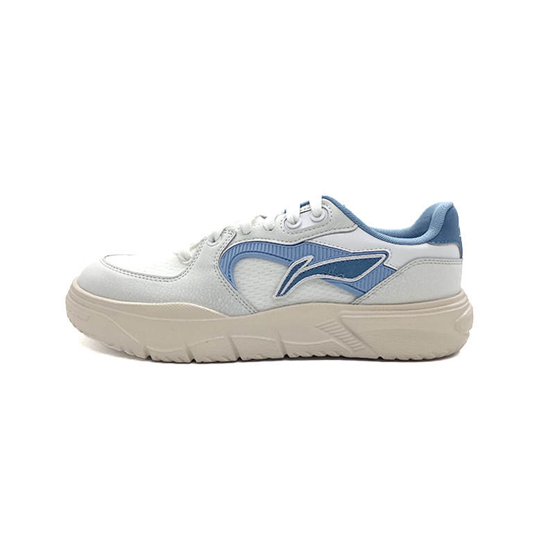 Li-Ning Li Ning Slip Resistant, Lightweight, And Breathable Low top Skateboard Shoes Men's White Gray Blue