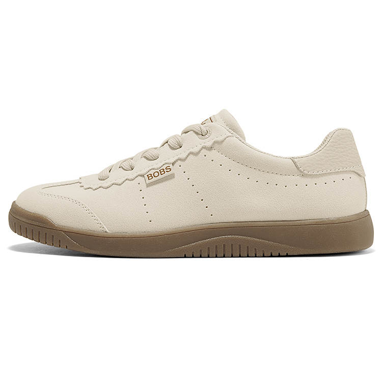 Skechers Casual Abrasion Resistant Breathable Abrasion Resistant Breathable Low top Skateboard Shoes Women's Beige