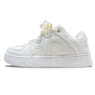 MQGAII Slip Resistant, Abrasion Resistant, Breathable Low top Skateboard Shoes Unisex Ecru