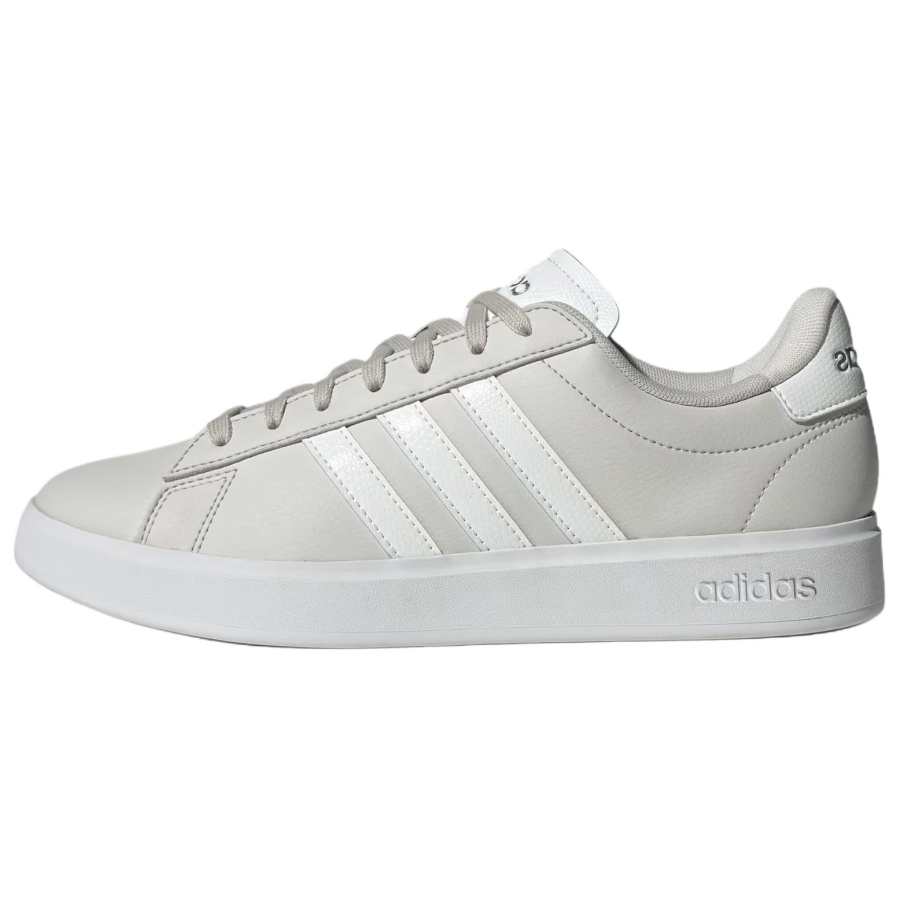 Adidas Adidas GRAND COURT 2.0 Leather Slip Resistant Abrasion Resistant Low top Skateboard Shoes Women's Gray White