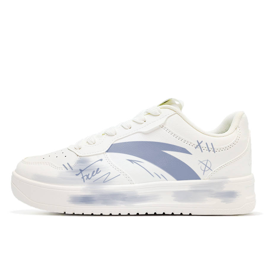 Anta Life Collection Liberalism Synthetic Leather Slip Resistant Cushioning Abrasion Resistant Low top Skateboard Shoes