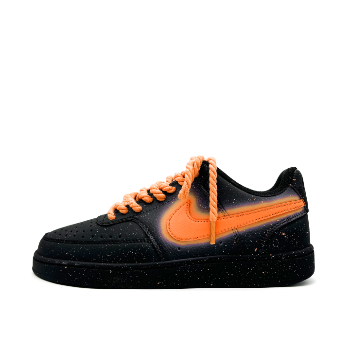 Nike Nike Court Vision Abrasion Resistant Slip Resistant Low top Skateboard Shoes Unisex Orange