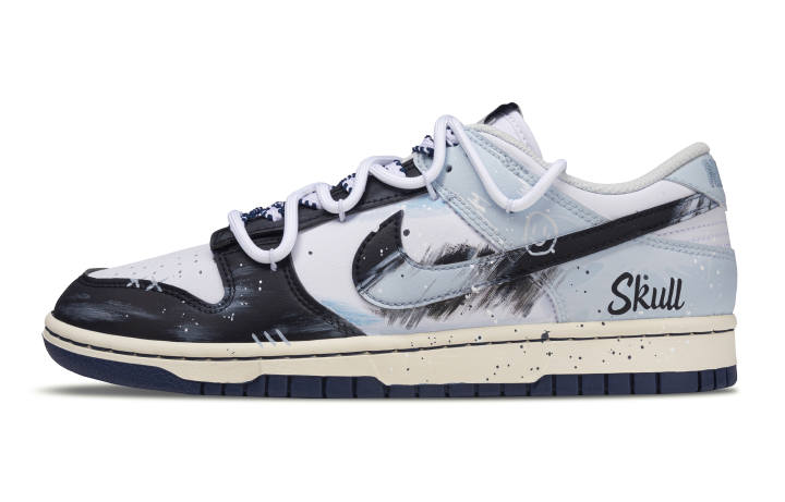 Nike Nike Dunk Dull Forest Coverage Abrasion Resistant Lightweight Low top Skateboard Shoes Men's Blue