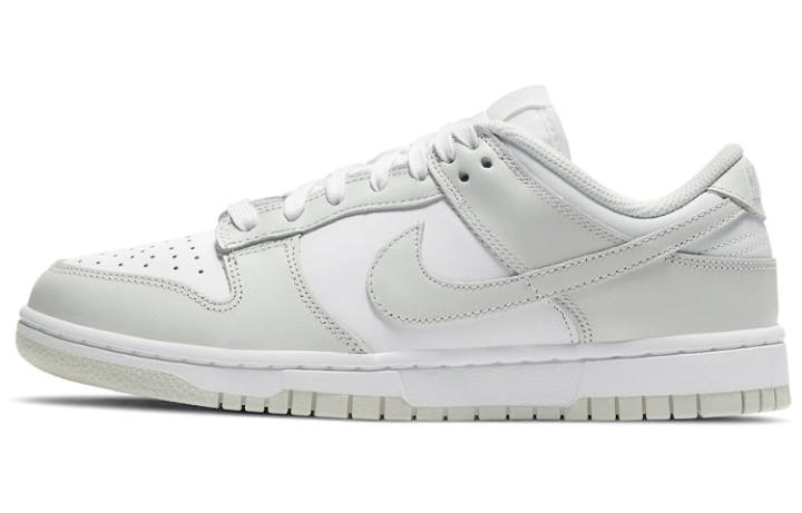 Nike Nike Dunk Leather Low top Skateboard Shoes Women's White Gray