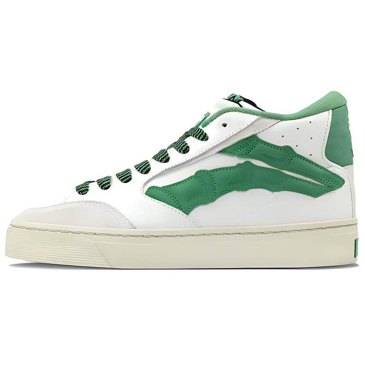 Li-Ning 1807 X Li Ning Do Not Enter The River Skateboard Shoes Men's High Top White/Green