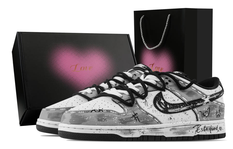 Nike Nike Dunk Freedom Street, Heart Box Slip Resistant Abrasion Resistant Low top Skateboard Shoes Unisex