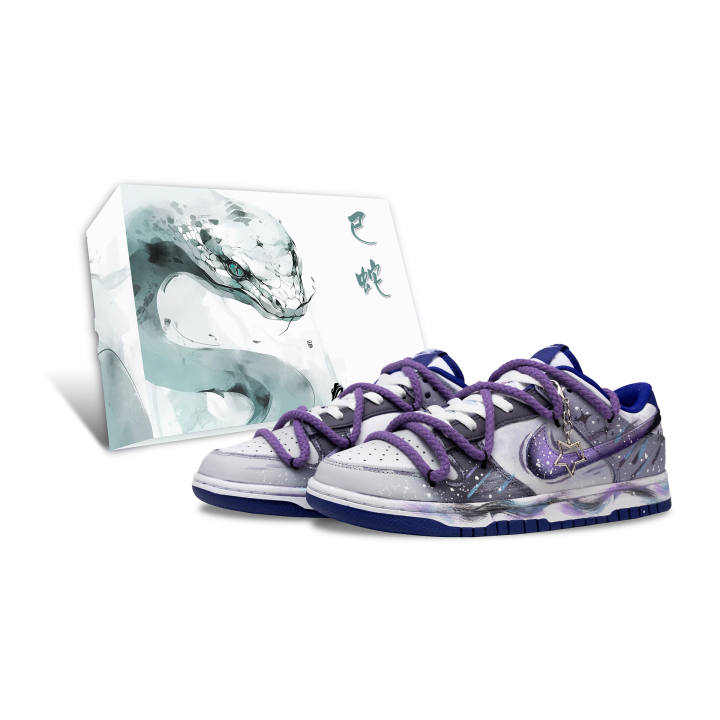 Nike Nike Dunk Slip Resistant Cushioning Abrasion Resistant Low top Skateboard Shoes Men's Purple