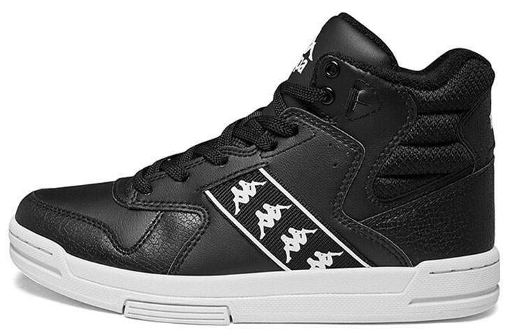 Kappa Skateboard Shoes Unisex High Top Black