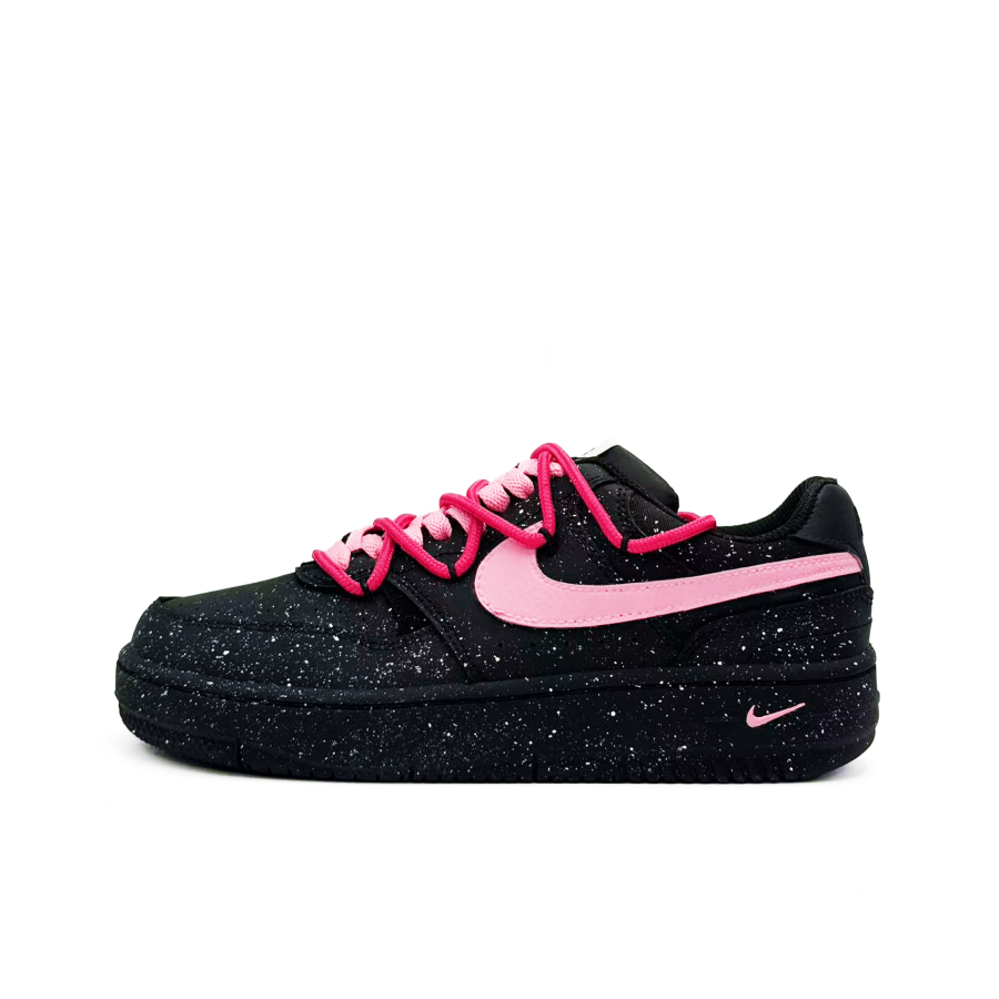 Nike Nike Gamma Force Peach Blossom Dots Abrasion Resistant Low top Skateboard Shoes Women's Black Pink