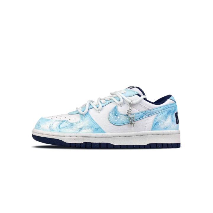 Nike Nike Big Low top Skateboard Shoes Unisex White Blue