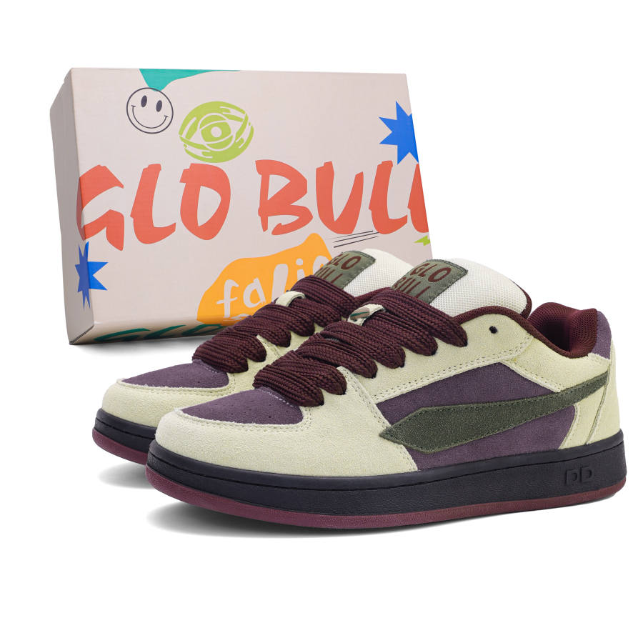 GLO BULL Puffy Shoes Cow Suede Coverage Slip Resistant Abrasion Resistant Lightweight Breathable