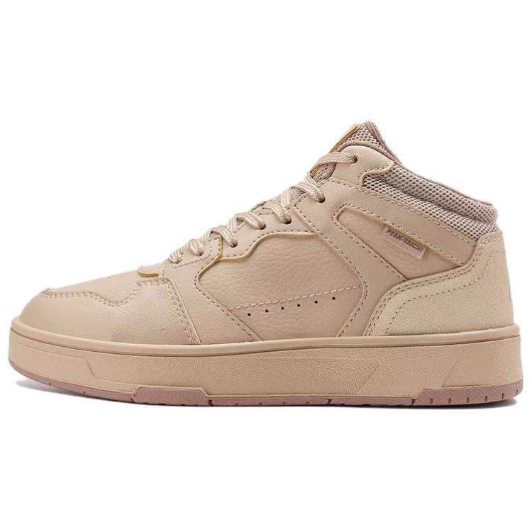 PEAK Classic Heritage Slip Resistant Abrasion Resistant High top Skateboard Shoes Women's Mud And Sand Yellow