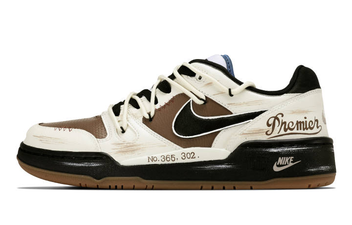 Nike Nike Full Force Abrasion Resistant Low top Skateboard Shoes Men's Beige, Coffee & Multicolor