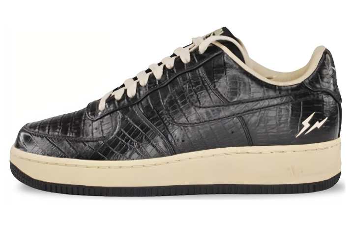 Nike Nike Air Force 1 Lightweight And Breathable Low top Skateboard Shoes Unisex Black