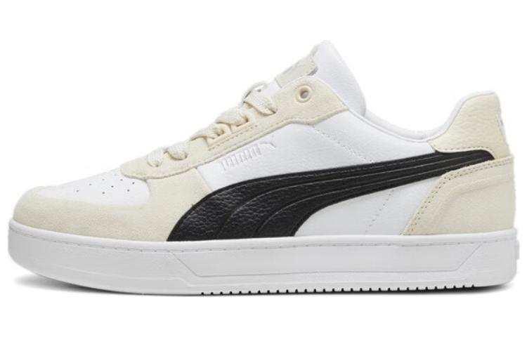PUMA Caven Vintage Low top Skateboard Shoes Unisex White Black Beige