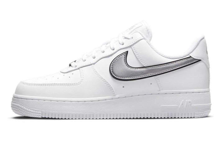 Nike Nike Air Force 1 Low '07 Essential White Metallic Silver Black Women's