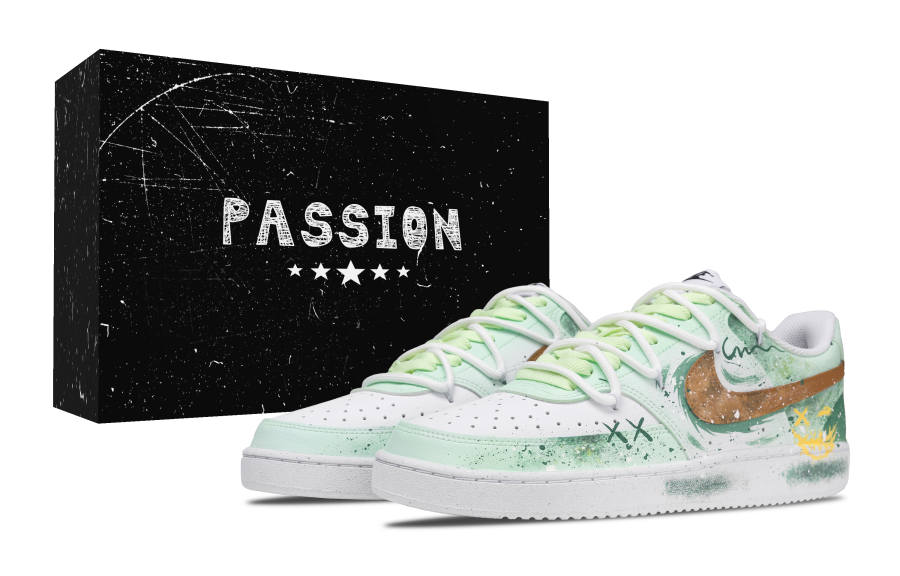 Nike Nike Court Vision Spring Wild Graffiti Lightweight And Breathable Low top Skateboard Shoes Unisex
