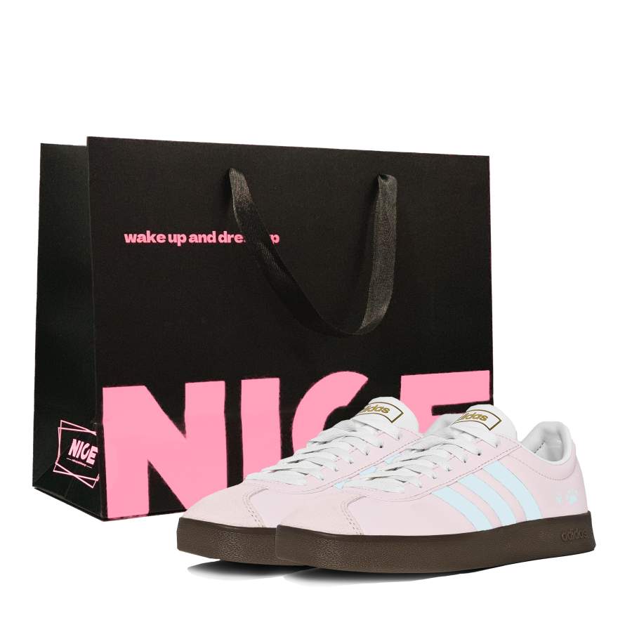 Adidas Neo VL Court 2.0 Low top Skateboard Shoes Unisex Pink