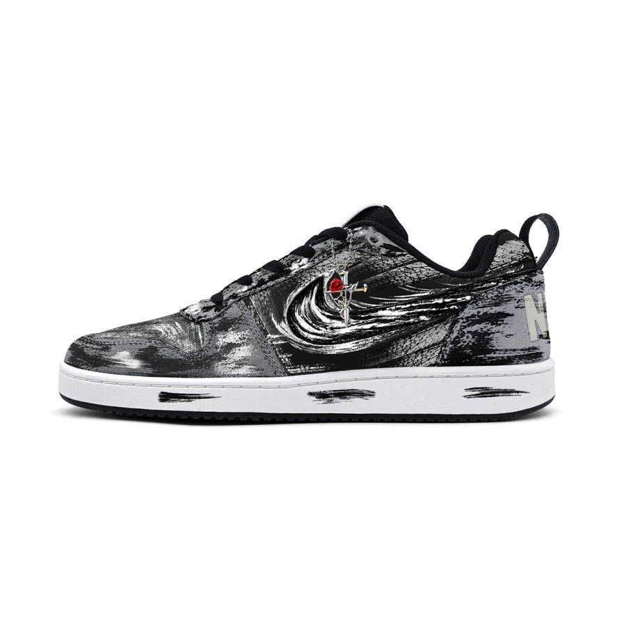 Nike Nike Court Borough Low top Skateboard Shoes Men's Black Gray