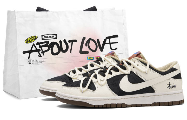 Nike Nike Dunk Black Pepper Sauce Low top Skateboard Shoes Men's Beige White Black