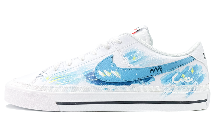 Nike Nike Court Legacy Abrasion Resistant Abrasion Resistant Low top Skateboard Shoes Men's Blue White