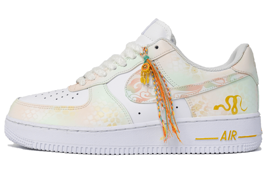 Nike Nike Air Force 1 Slip Resistant Abrasion Resistant Low top Skateboard Shoes Unisex White