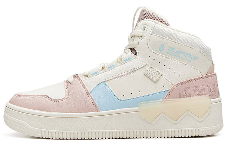 361° Slip Resistant Abrasion Resistant High top Skateboard Shoes Women's Rose Pink