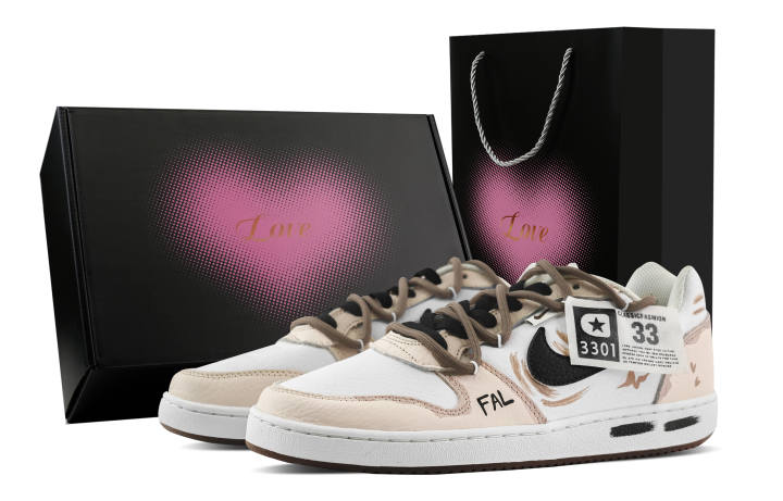 Nike Nike EBERNON Soft Brush Style, Heart Box Abrasion Resistant Low top Skateboard Shoes Men's