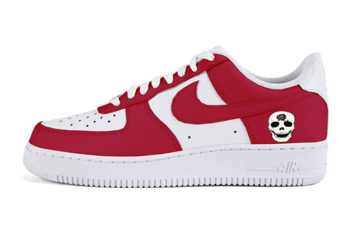 Nike Nike Air Force 1 Air Force 1 Low top Skateboard Shoes Men's Rose Red