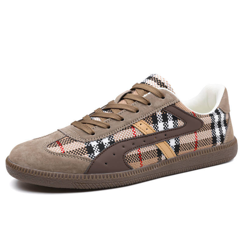 PAIBLOKS Cow Suede Cushioning Coverage Support Abrasion Resistant Slip Resistant Low top Skateboard Shoes Men's