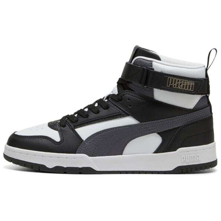PUMA RBD Game Breathable Mid top Skateboard Shoes Unisex Black White