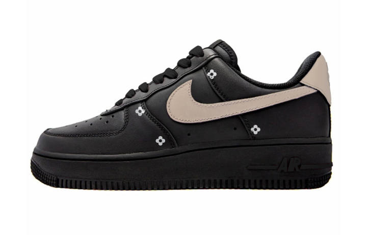 Nike Nike Air Force 1 Low top Skateboard Shoes Unisex Black Brown