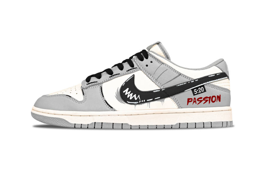 Nike Nike Dunk Light In Time Pleated Balance Low top Skateboard Shoes Men's Black White Gray
