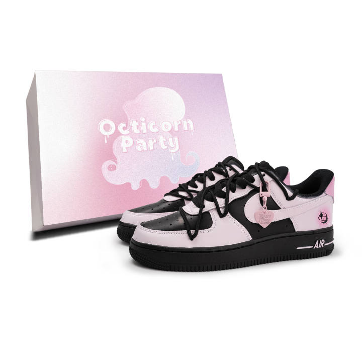 Nike Nike Air Force 1 Skateboard Shoes Unisex Low Top Black/Pink