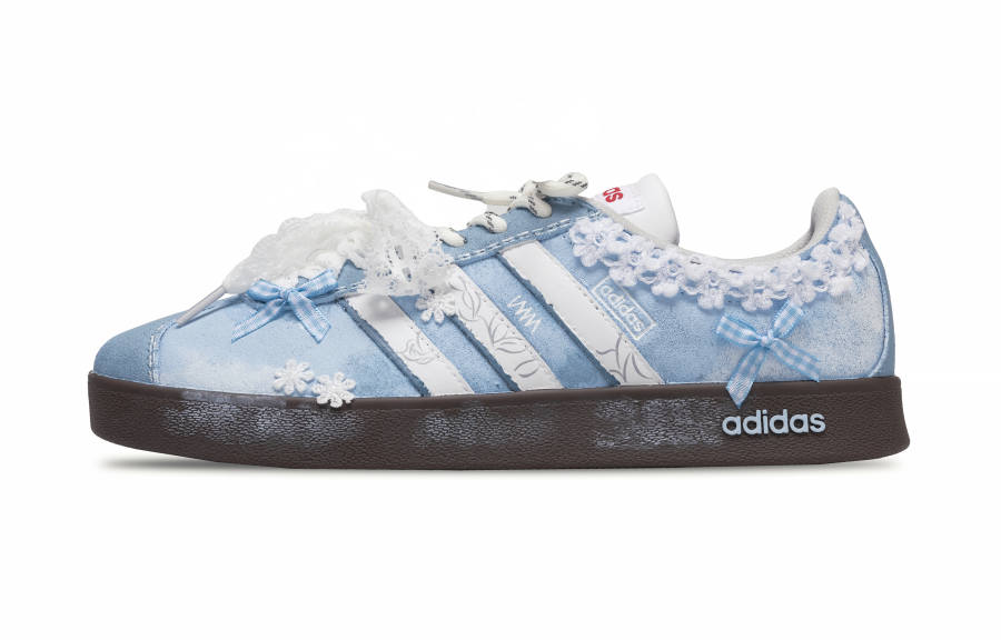 Adidas Adidas Ice Blue Sea Salt, Cool Innovation Space Abrasion Resistant Lightweight Wear resistant And Lightweight Low top