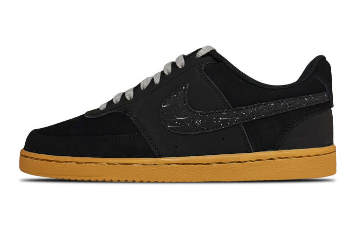 Nike Nike Court Vision 1 Abrasion Resistant Breathable Low top Skateboard Shoes Men's Black