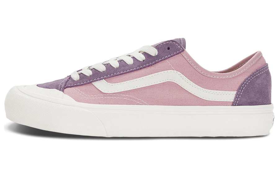 Vans Style 136 Versatile Thermal Waterproof Low top Skateboard Shoes Unisex Purple